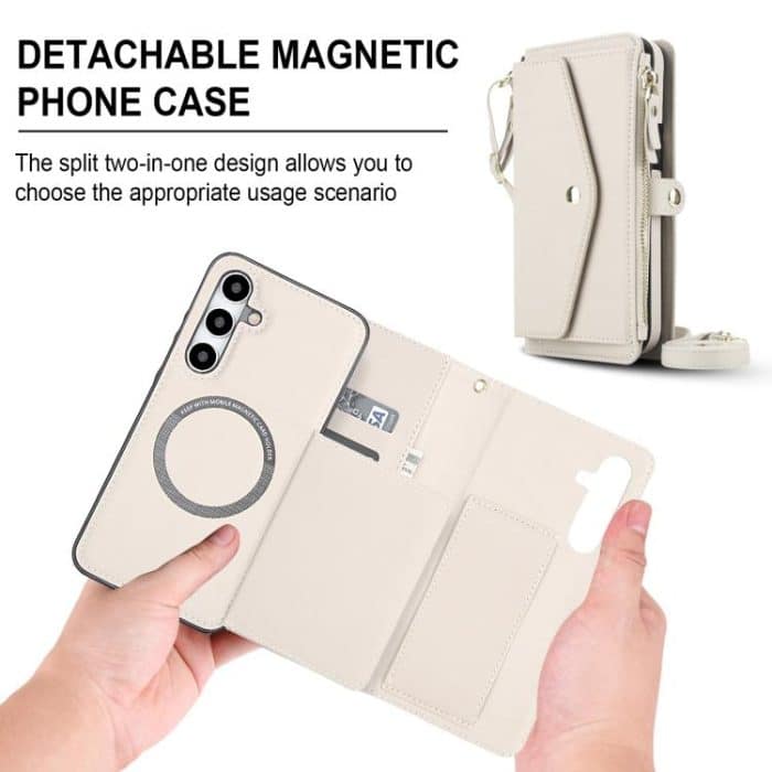 Multifunctional Wallet Detachable Leather Phone Case with Lanyard – Bild 2