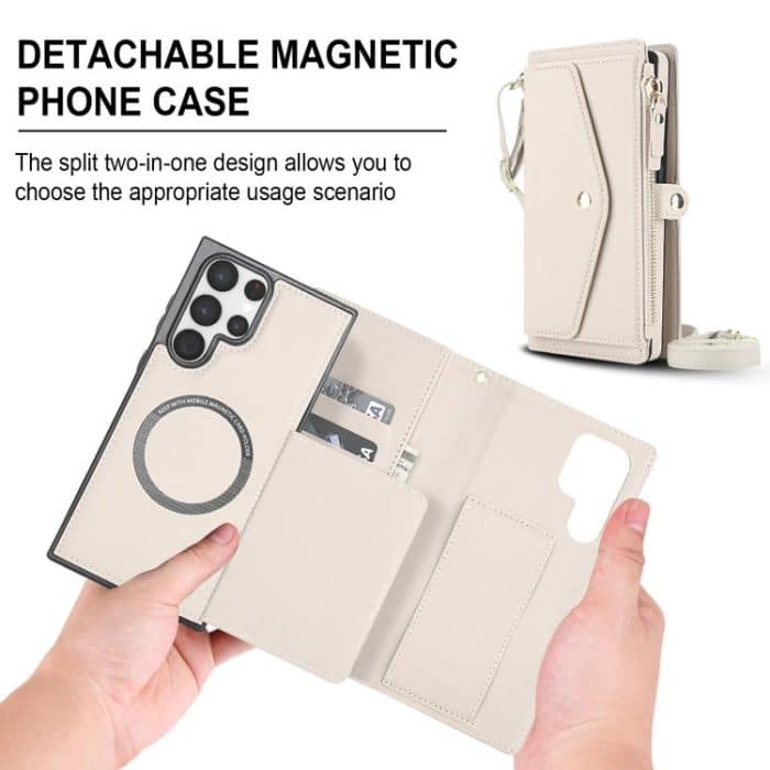 Multifunctional Wallet Detachable Leather Phone Case with Lanyard – Bild 2