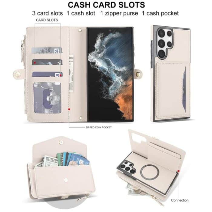 Multifunctional Wallet Detachable Leather Phone Case with Lanyard – Bild 4