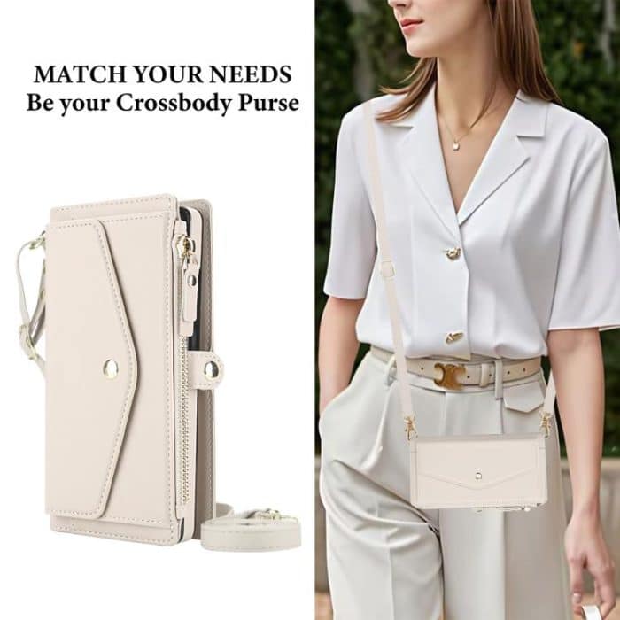 Multifunctional Wallet Detachable Leather Phone Case with Lanyard – Bild 6