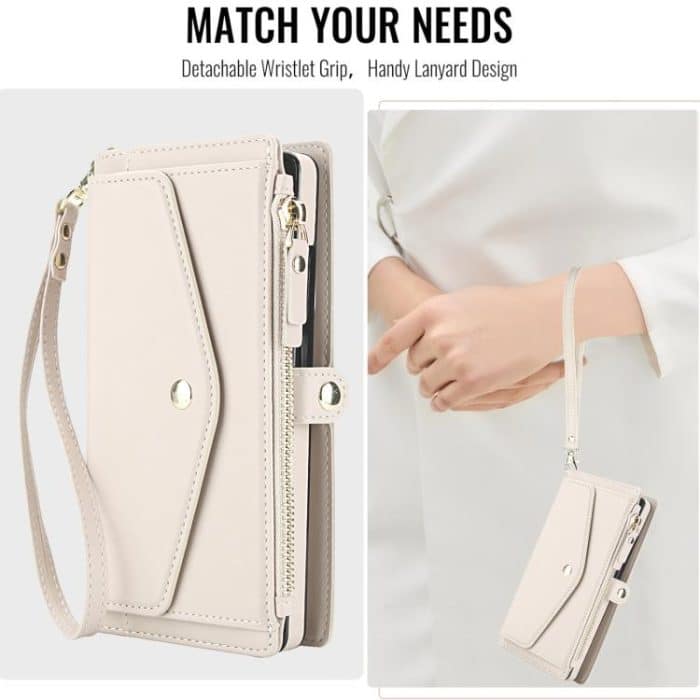 Multifunctional Wallet Detachable Leather Phone Case with Lanyard – Bild 8