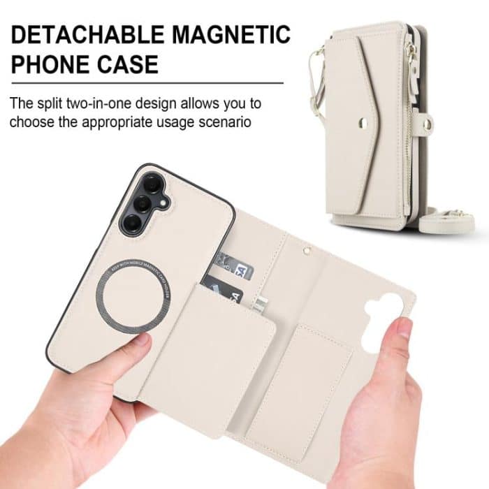 Multifunctional Wallet Detachable Leather Phone Case with Lanyard – Bild 2