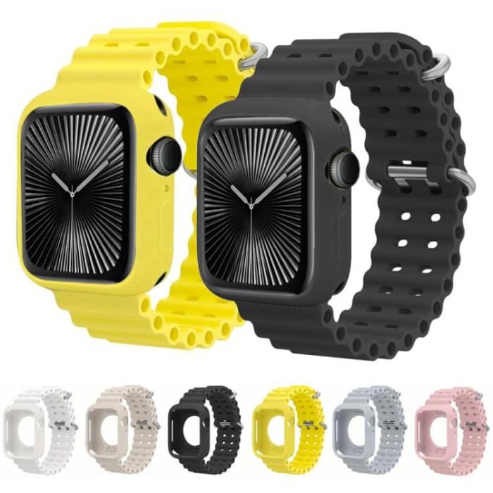 Ocean Silicone Watch Band with Silicone Case – Bild 2