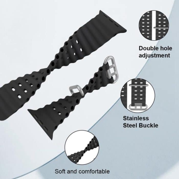 Ocean Silicone Watch Band with Silicone Case – Bild 3