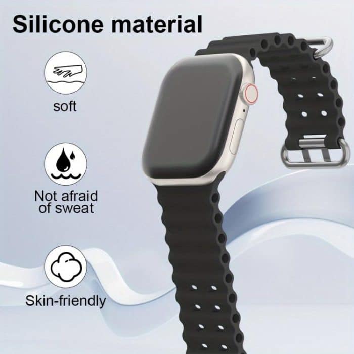 Ocean Silicone Watch Band with Silicone Case – Bild 5