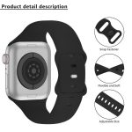 Butterfly Buckle Silicone Watch Band with Film Integrated PC Cover, For Apple Watch Series 10 46mm, For Apple Watch Series 10 42mm, For Apple Watch Series 44mm, For Apple Watch Series 40mm, For Apple Watch Series 45mm, For Apple Watch Series 41mm – Bild 3