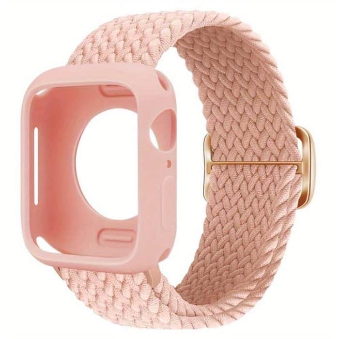 EDA008188802A.jpg Ladder Buckle Loop Nylon Watch Band with Silicone Case – Bild 1