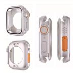 Ladder Buckle Loop Nylon Watch Band with Change to Ultra 49mm Film PC Cover, For Apple Watch Series 10 46mm, For Apple Watch Series 10 42mm, For Apple Watch Series 44mm, For Apple Watch Series 40mm, For Apple Watch Series 45mm, For Apple Watch Series 41mm – Bild 3