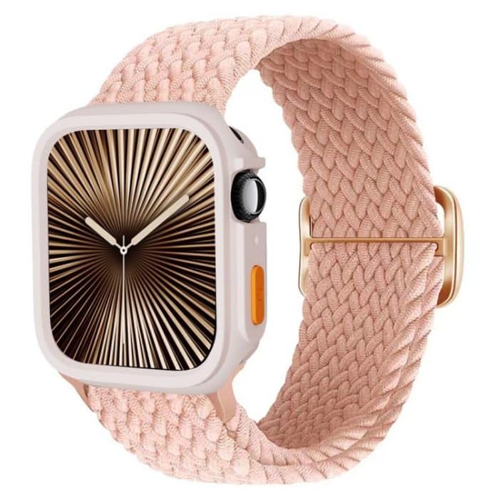 EDA008191903A.jpg Ladder Buckle Loop Nylon Watch Band with TPU Case, For Apple Watch Series 10 46mm, For Apple Watch Series 10 42mm, For Apple Watch 44mm / 45mm, For Apple Watch 40mm / 41mm – Bild 1