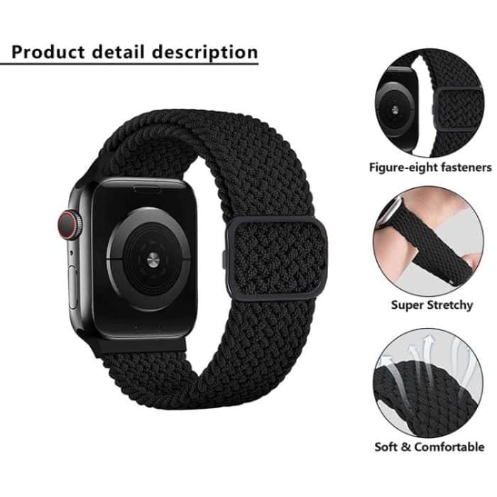 Ladder Buckle Loop Nylon Watch Band with TPU Case, For Apple Watch Series 10 46mm, For Apple Watch Series 10 42mm, For Apple Watch 44mm / 45mm, For Apple Watch 40mm / 41mm – Bild 6
