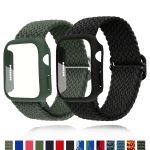 Nylon-Uhrenarmband mit Leiterschnalle und mattiertem PC-Gehäuse, For Apple Watch Series 10 46mm, For Apple Watch Series 10 42mm, For Apple Watch Series 44mm, For Apple Watch Series 40mm, For Apple Watch Series 45mm, For Apple Watch Series 41mm – Bild 2