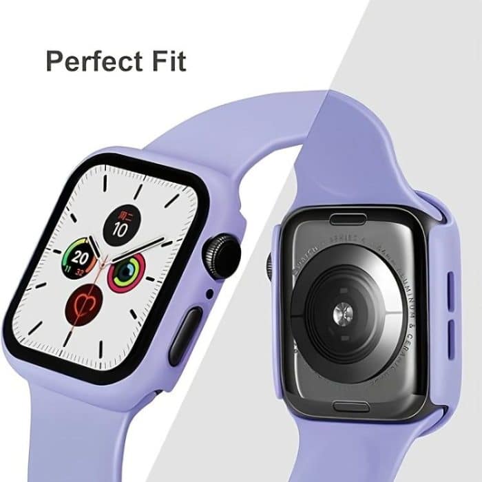 Pin Buckle Silicone Watch Band with Film Integrated PC Case, For Apple Watch Series 10 46mm, For Apple Watch Series 10 42mm, For Apple Watch Series 44mm, For Apple Watch Series 40mm, For Apple Watch Ultra 2 / 1 49mm, For Apple Watch Series 45mm... – Bild 5