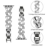 xDfind Small Twist Diamond Metal Watch Band, For Apple Watch 42 / 44 / 45 / 46 / 49mm 20mm, For Apple Watch 38 / 40 / 41 / S10 42mm 20mm – Bild 3