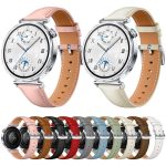 Uhrenarmband aus echtem Leder mit silberner Schnalle, For Huawei Watch GT 5 41mm – Bild 6