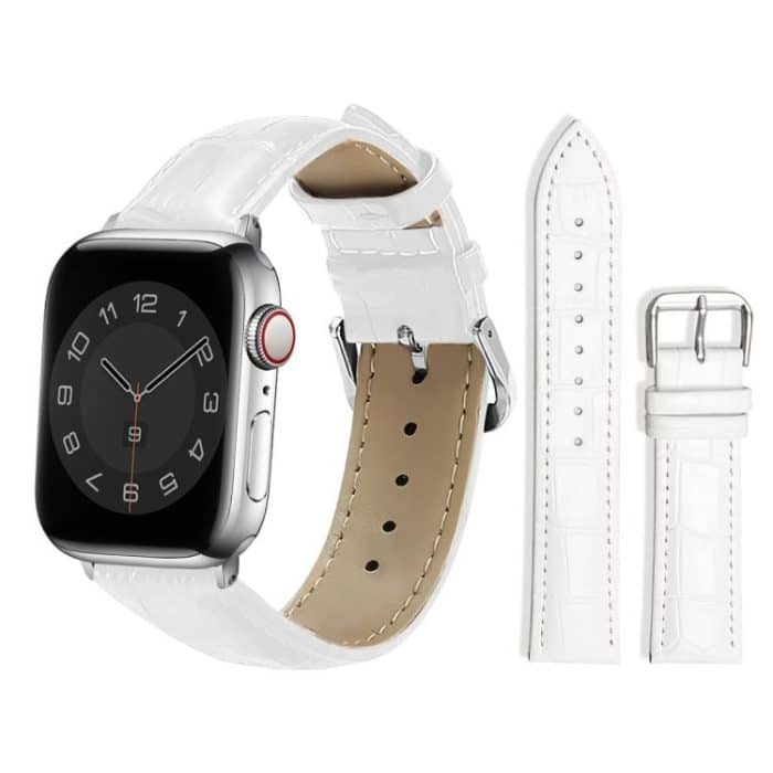EDA008251602A.jpg xDfind Bamboo Texture Pin Buckle Leather Watch Band, For Apple Watch 42 / 44 / 45 / 46 / 49mm, For Apple Watch 38 / 40 / 41 / S10 42mm – Bild 1