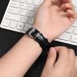 xDfind Bamboo Texture Pin Buckle Leather Watch Band, For Apple Watch 42 / 44 / 45 / 46 / 49mm, For Apple Watch 38 / 40 / 41 / S10 42mm – Bild 6