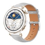 xDfind Flat Head Black Shark Fine Grain Leather Watch Band, 22mm For Huawei Watch GT5/GT5 Pro/4/4 Pro, 20mm For Huawei Watch GT 4 / GT 3 / GT 2