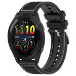 xDfind Hybrid Nylon Braid Silicone Watch Band, 22mm For Garmin Forerunner 570 47mm/935/945, 20mm For Garmin Forerunner 570 42mm/245/645, 20mm For Garmin?Vivomove?Sport/Vivoactive5/3, 22mm For Garmin Venu 3 / Vivoactive 4...