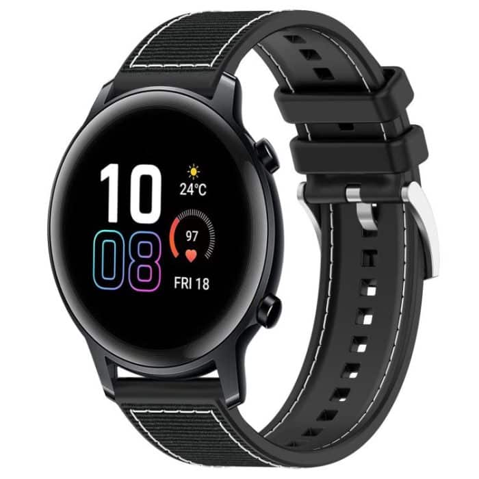 EDA008287401A.jpg xDfind Hybrid Nylon Braid Silicone Watch Band, 20mm For Honor Watch SE / MagicWatch 2 42mm – Bild 1