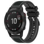xDfind Hybrid Nylon Braid Silicone Watch Band, For Garmin Fenix 8/7X/6X/5X 26mm, For Garmin Fenix 8/7/6/5 22mm, For Garmin Forerunner 220/235/735/735XT 20mm, For Garmin Forerunner 35/30/35J 20mm