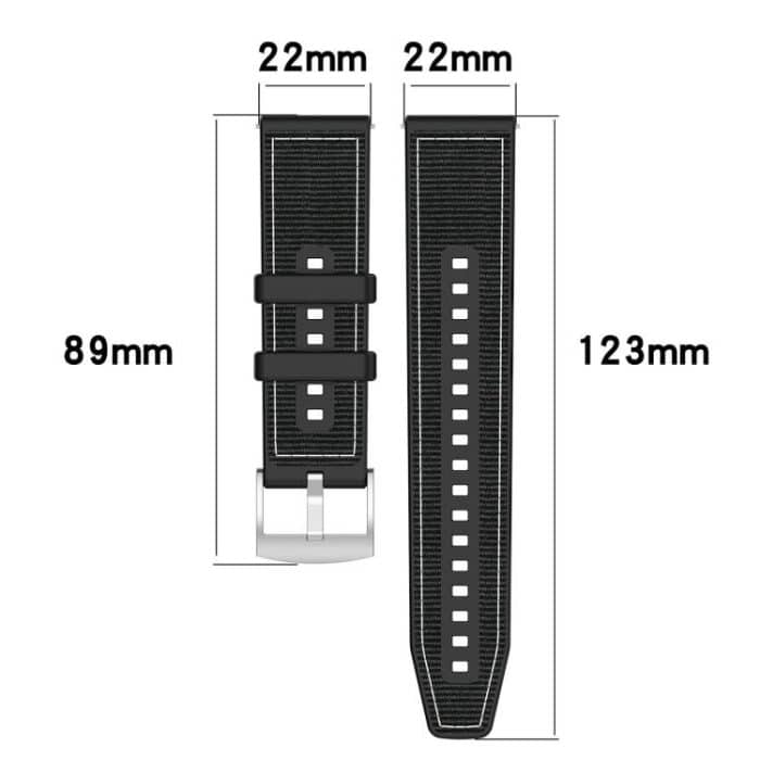 xDfind Hybrid Nylon Braid Silicone Watch Band – Bild 4