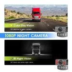 5 inch Digital Wired 1 to 1 Reversing Display Screen Car Central Control Machine Set, With Europe Short License Plate Holder, With North America Long License Plate Holder – Bild 3