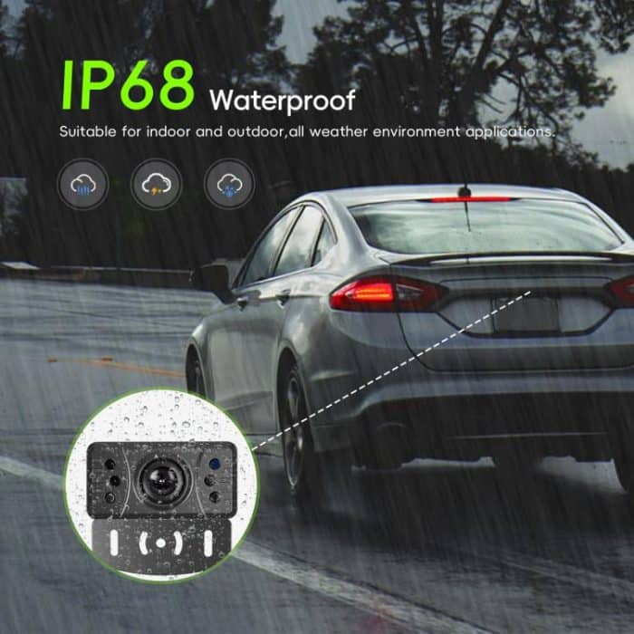 5 inch Digital Wired 1 to 1 Reversing Display Screen Car Central Control Machine Set, With Europe Short License Plate Holder, With North America Long License Plate Holder – Bild 7