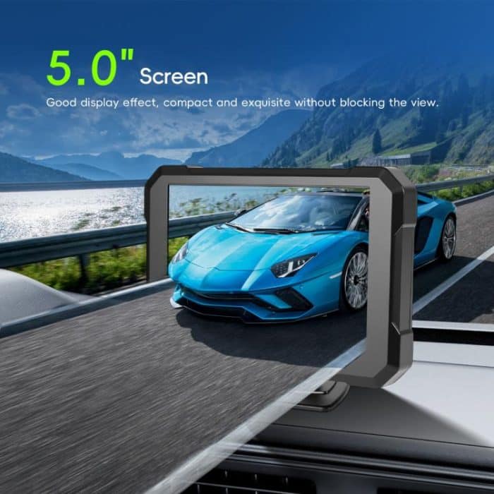 5 inch Digital Wired 1 to 1 Reversing Display Screen Car Central Control Machine Set, With Europe Short License Plate Holder, With North America Long License Plate Holder – Bild 9