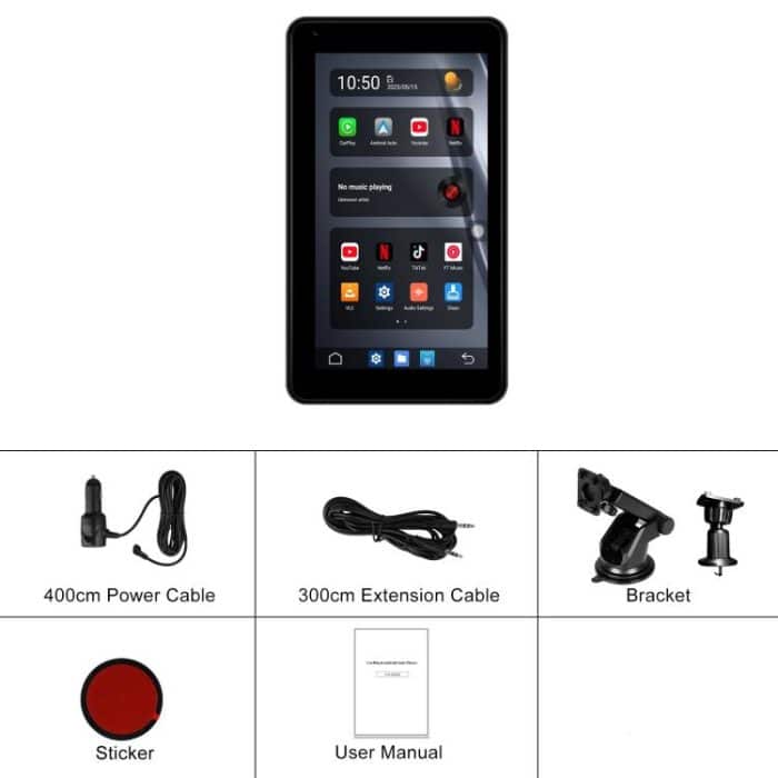 Android 15 2G+32G Car Reversing Display Monitor Screen Without Rear View Camera WiFi Version, 7 inch, 9 inch, 10.1 inch, 10.25 inch – Bild 2