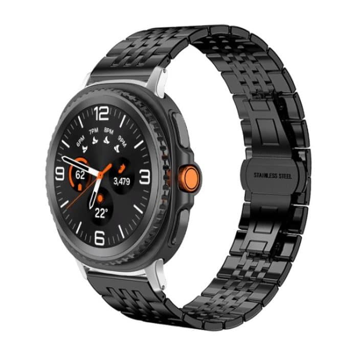 EDA008307303A.jpg xDfind Seven-bead Solid Stainless Steel Watch Band, For Samsung Galaxy Watch Ultra / Ultra 2025, For Samsung Galaxy Watch8 / Wacth8 Classic, For Samsung Galaxy Watch 7 / 6 / 5 / FE, For Samsung Galaxy Fit3 SM-R390 – Bild 1