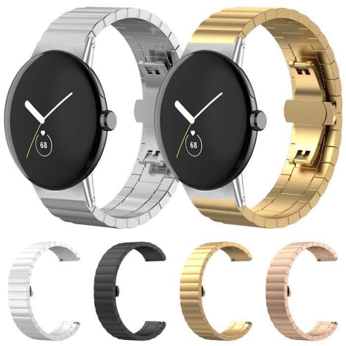 xDfind One-bead Bamboo Solid Stainless Steel Watch Band, For Google Pixel Watch 3 45mm 22mm, For Google Pixel Watch 3 / 2 / 1 41mm 20mm – Bild 2