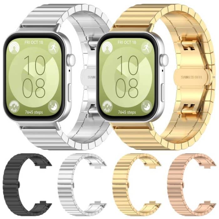 xDfind One-bead Bamboo Solid Stainless Steel Watch Band, For Huawei Watch Fit4 / Fit3 / Fit4 Pro 20mm, For Huawei Band 10 / 9 / 8 14mm – Bild 4