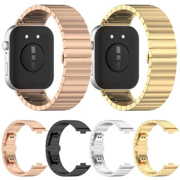 xDfind One-bead Bamboo Solid Stainless Steel Watch Band, For Huawei Watch Fit4 / Fit3 / Fit4 Pro 20mm, For Huawei Band 10 / 9 / 8 14mm – Bild 5