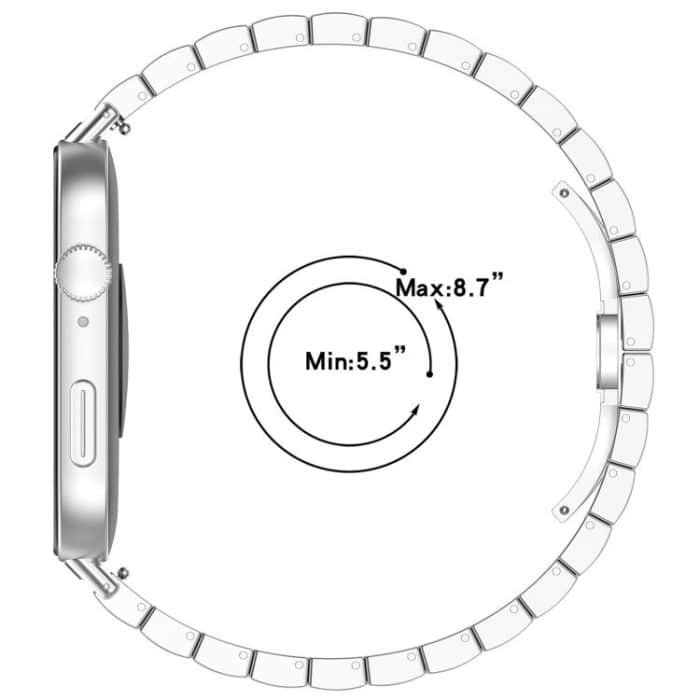 xDfind One-bead Bamboo Solid Stainless Steel Watch Band, For Huawei Watch Fit4 / Fit3 / Fit4 Pro 20mm, For Huawei Band 10 / 9 / 8 14mm – Bild 7