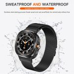 xDfind Milanese Parachute Buckle Stainless Steel Watch Band, For Samsung Galaxy Watch Ultra / Ultra 2025, For Samsung Galaxy Watch8 / Wacth8 Classic 22mm – Bild 5