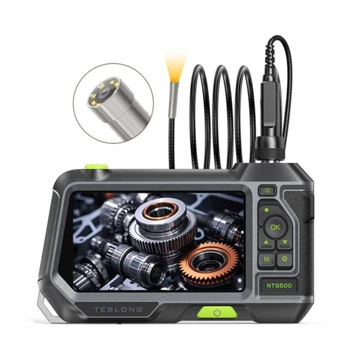 TESLONG NTS500 Industrial Pipeline Endoscope with 5 inch HD Screen, 7.6mm Single Lens / 1m, 3.9mm Lens / 3m, 5.5mm Single Lens / 1m, 7.6mm Single Lens / 5m, 8mm Dual Lens / 1m, 3.9mm Single Lens / 1m, 5.5mm Dual Lens / 1m, 7.6mm Single Lens / 3m... – Bild 1
