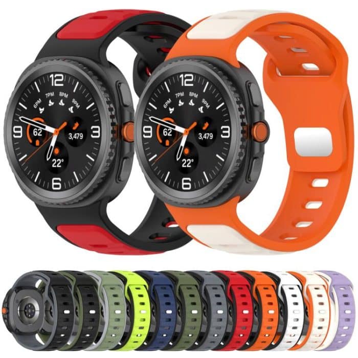 xDfind Dual Color Silicone Watch Band, For Samsung Galaxy Watch8 / Wacth8 Classic – Bild 3