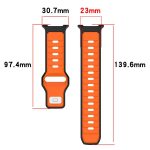 xDfind Dual Color Silicone Watch Band, For Samsung Galaxy Watch8 / Wacth8 Classic – Bild 5