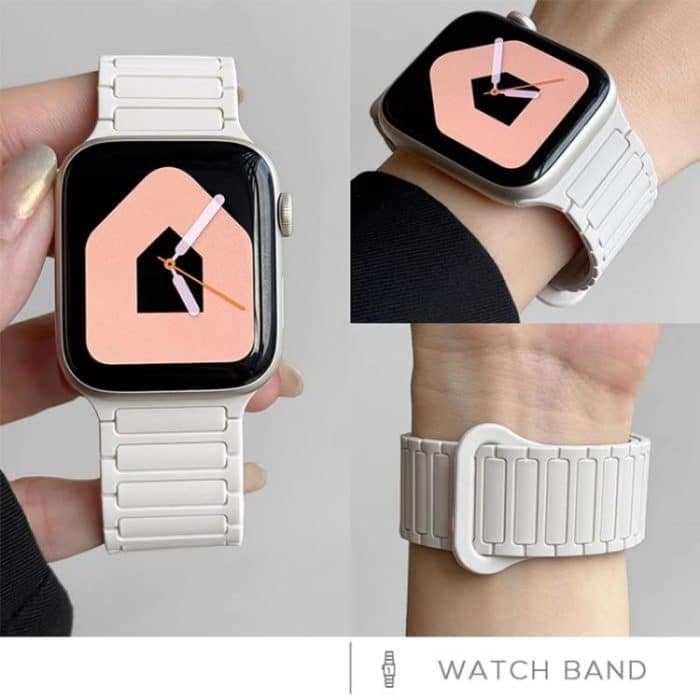 xDfind Magnetic Three-bead Silicone Watch Band, For Apple Watch 42 / 44 / 45 / 46 / 49mm, For Apple Watch 38 / 40 / 41 / S10 42mm – Bild 8