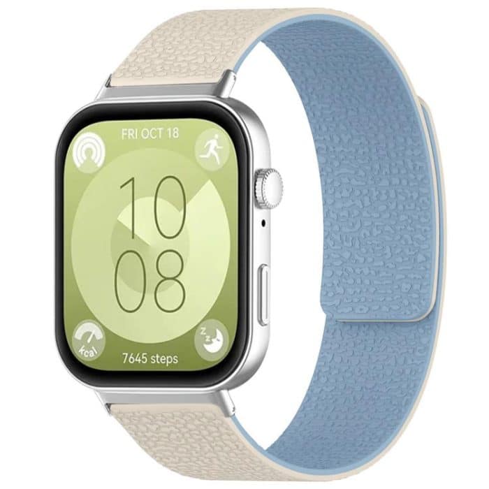 EDA008359502A.jpg xDfind Litchi Texture Magnetic Silicone Watch Band, For Huawei Watch Fit4 / Fit4 Pro / Fit3, For Huawei Band 10 / 9 / 8 – Bild 1