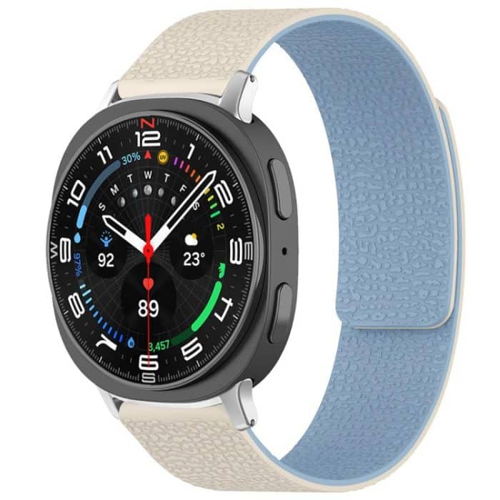 xDfind Litchi Texture Magnetic Silicone Watch Band, For Samsung Galaxy Watch Ultra/Ultra 2025, For Samsung Galaxy Watch8 / 8 Classic, For Samsung Galaxy Watch 7 / 6 / 5 / FE, For Samsung Galaxy Fit3 SM-R390 – Bild 1