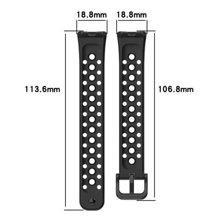 xDfind Hole Style Breathable Silicone Watch Band, For Huawei Band 10 / 9 / 8 – Bild 8