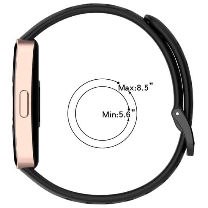 xDfind Hole Style Breathable Silicone Watch Band, For Huawei Band 10 / 9 / 8 – Bild 9