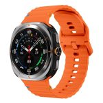 xDfind Wave Stitching Silicone Watch Band, For Samsung Galaxy Watch Ultra 47mm / Ultra 2025