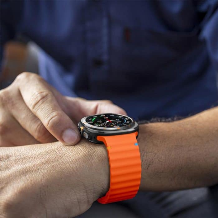 xDfind Wave Stitching Silicone Watch Band, For Samsung Galaxy Watch Ultra 47mm / Ultra 2025 – Bild 7