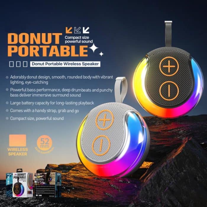 WK WD-10 Donut Portable Wireless Bluetooth Speaker – Bild 2
