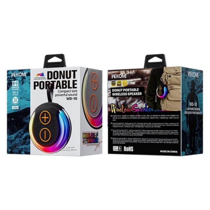 WK WD-10 Donut Portable Wireless Bluetooth Speaker – Bild 4