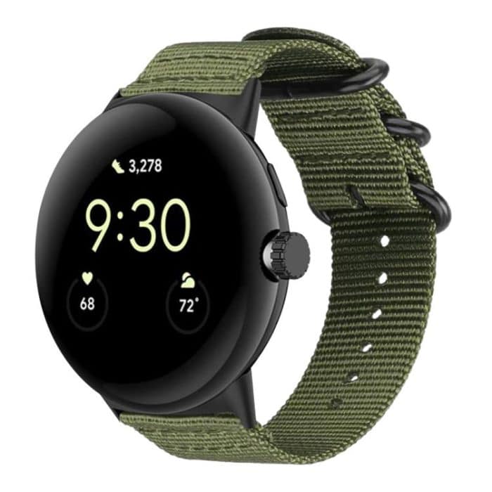 xDfind Ring Buckle Nylon Canvas Watch Band, For Google Pixel Watch 3 45mm, For Google Pixel Watch / Watch2 / Watch3 41mm – Bild 1