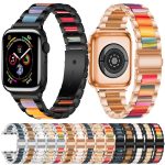 xDfind Three Beads Metal Resin Watch Band, For Apple Watch 42 / 44 / 45 / 46 / 49mm, For Apple Watch 38 / 40 / 41 / S10 42mm – Bild 4