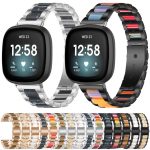 xDfind Three Beads Metal Resin Watch Band, For Fitbit Versa 4 / 3 / Sense 2 / Sense – Bild 2